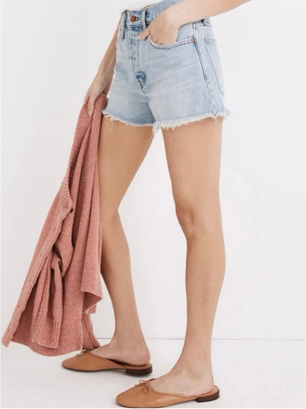 Madewell Relaxed Denim Shorts in Cedarcroft Wash Size 29 Blue